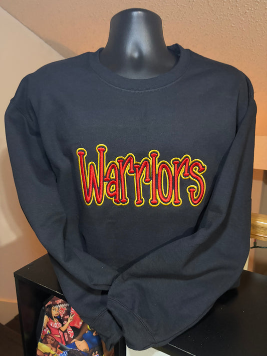 WARRIORS 3D PUFF SWEATSHIRT/HOODIE/SWEATPANTS