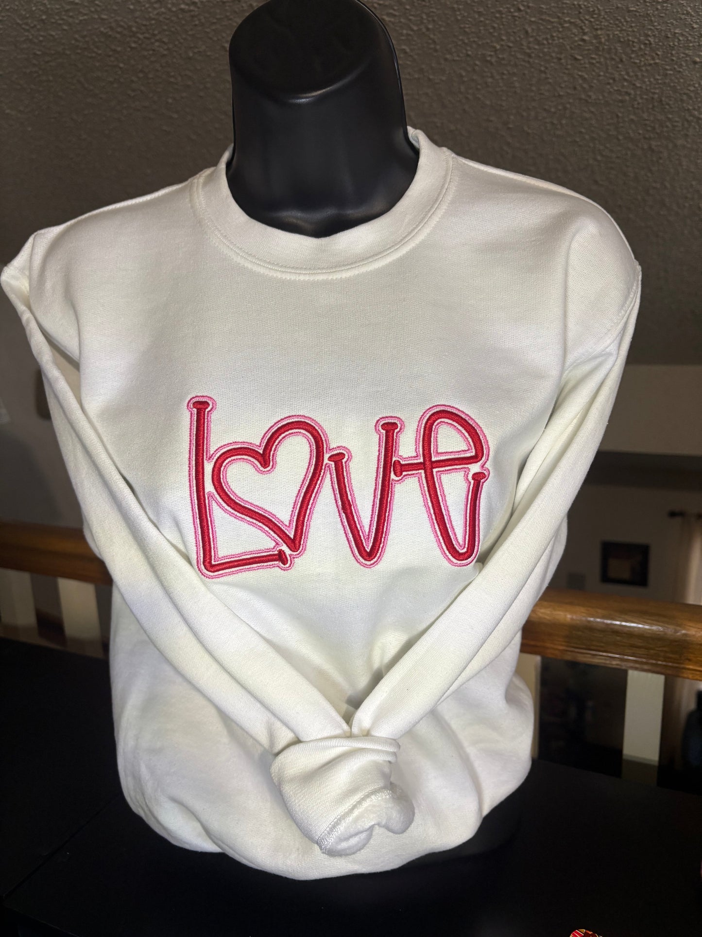 VALENTINES EMBROIDERY SWEATSHIRTS AND HOODIES