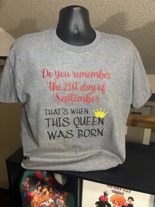 BIRTHDAY SHIRT (EMBROIDERY)SHIRTS