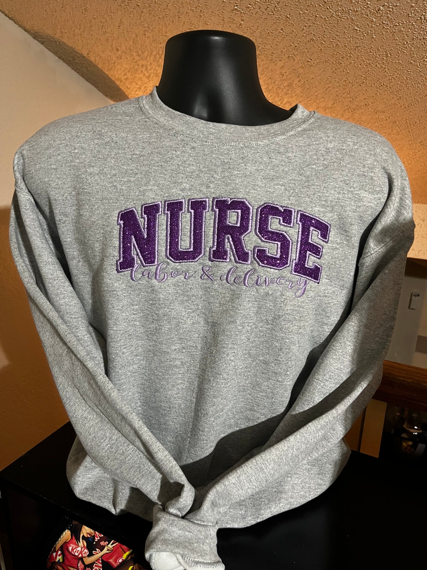 NURSE EMBROIDERY SWEATSHIRT AND HOODIES