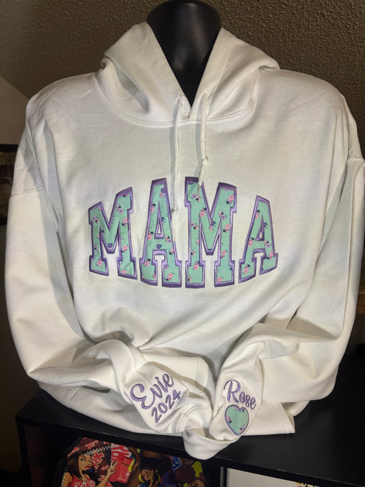 EMBROIDERY APPLIQUE T-SHIRT, LONG SLEEVE SHIRT, SWEATSHIRT AND HOODIES