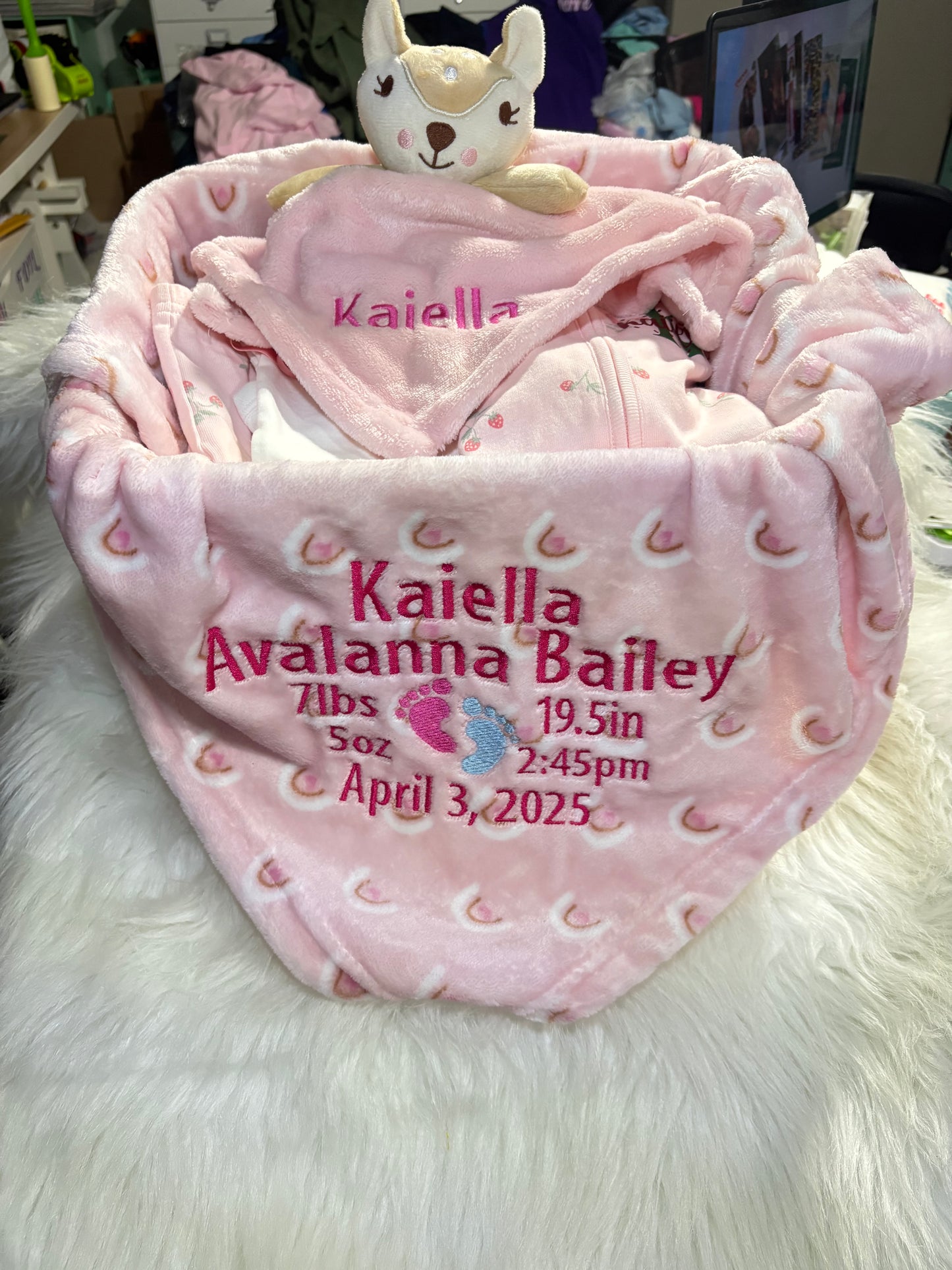 BABY BIBS, BLANKETS, ETC. (EMBROIDERY)