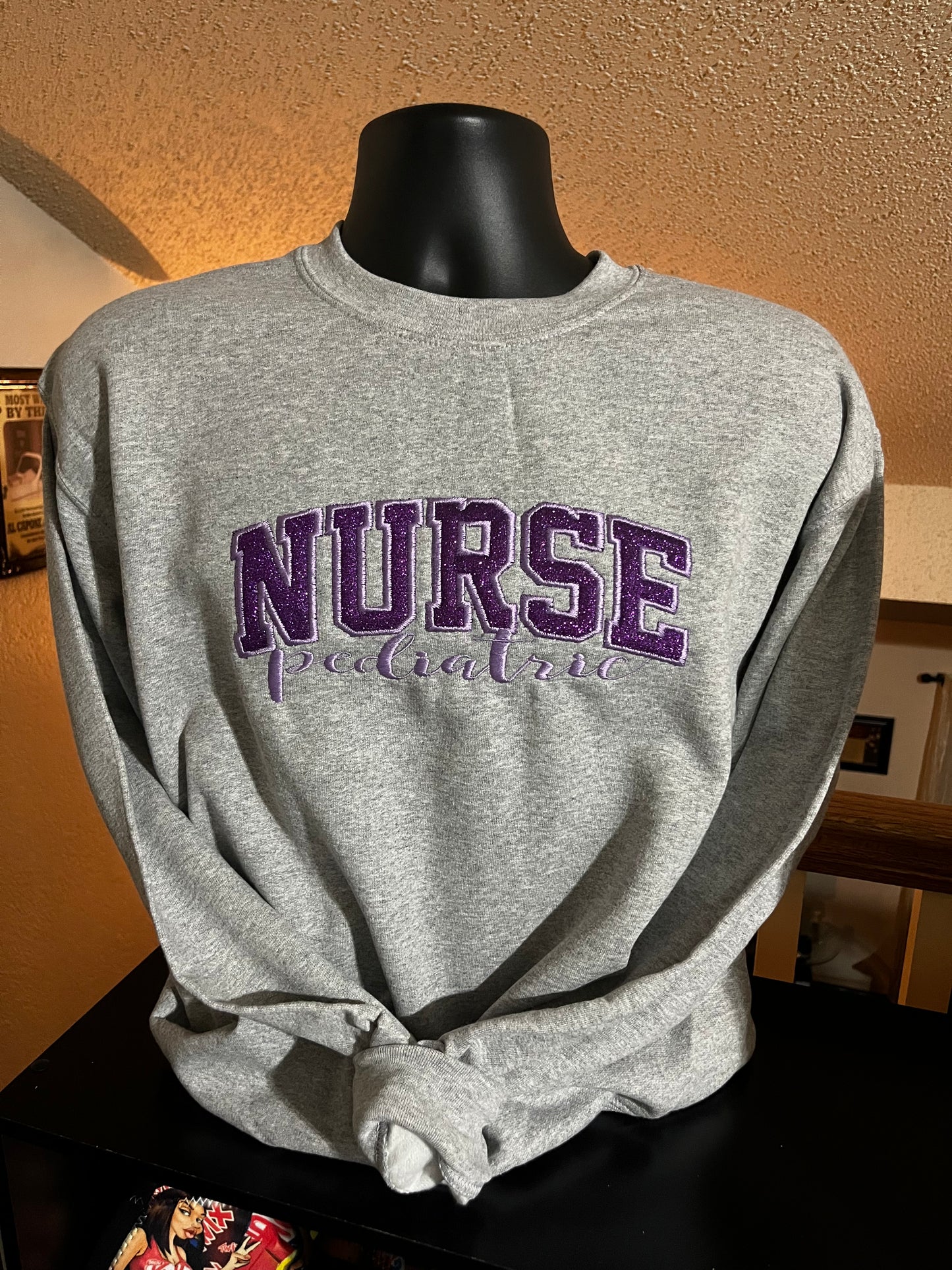 NURSE EMBROIDERY SWEATSHIRT AND HOODIES