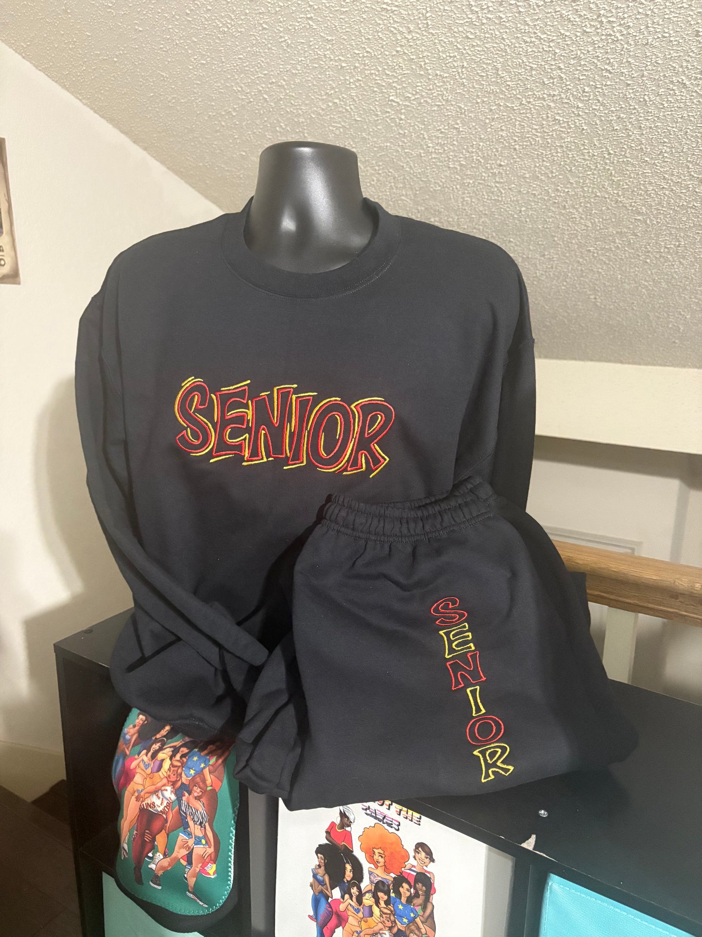 WARRIORS SENIOR DOODLE SWEATSHIRT/HOODIE/SWEATPANTS