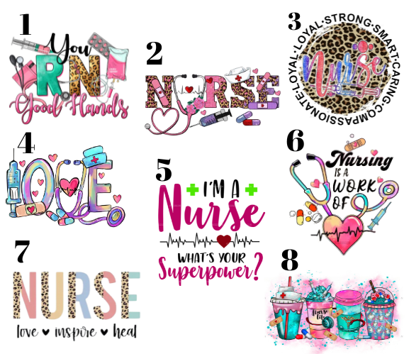 NURSE T- SHIRTS/SWEATSHIRTS VINYL