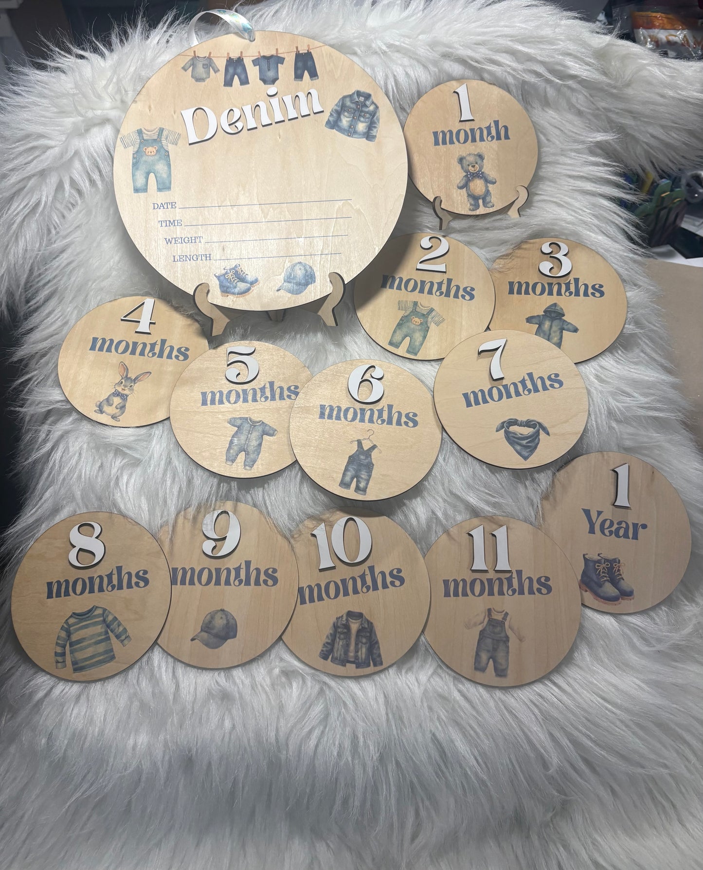 CUSTOM BABY WELCOME/MILESTONES