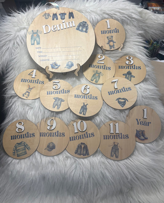 CUSTOM BABY WELCOME/MILESTONES