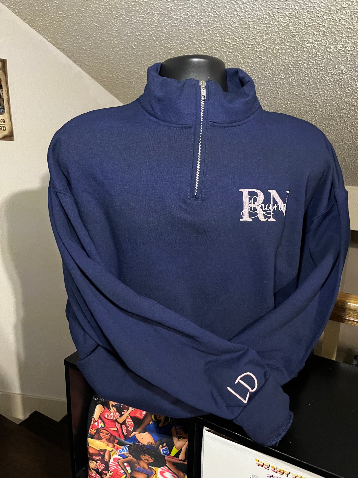 Quarter-zip sweatshirts (Embroidered)