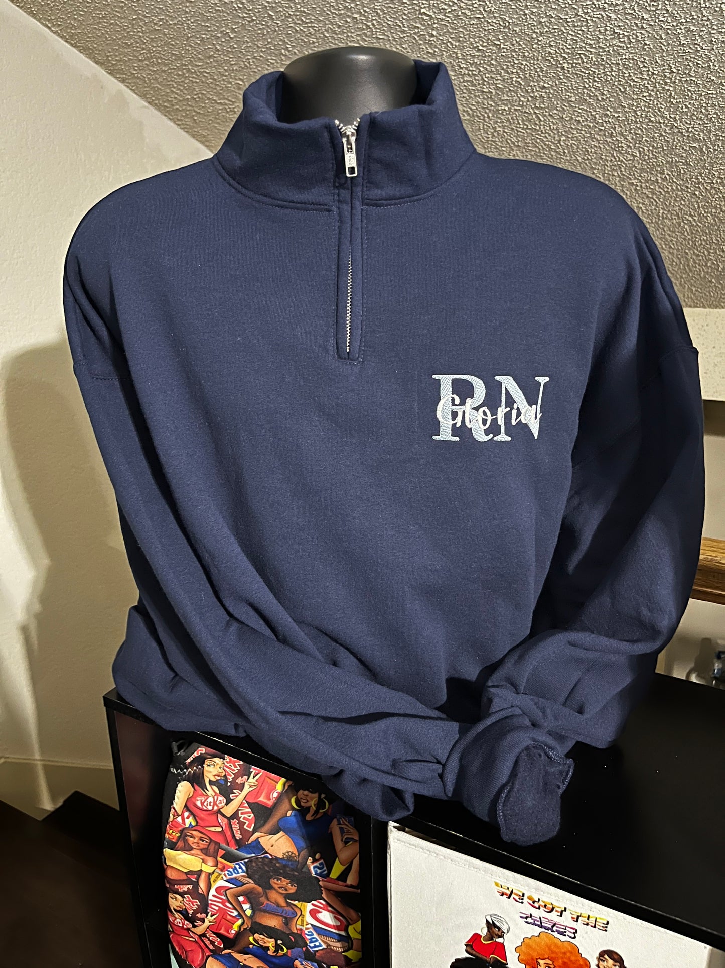 Quarter-zip sweatshirts (Embroidered)