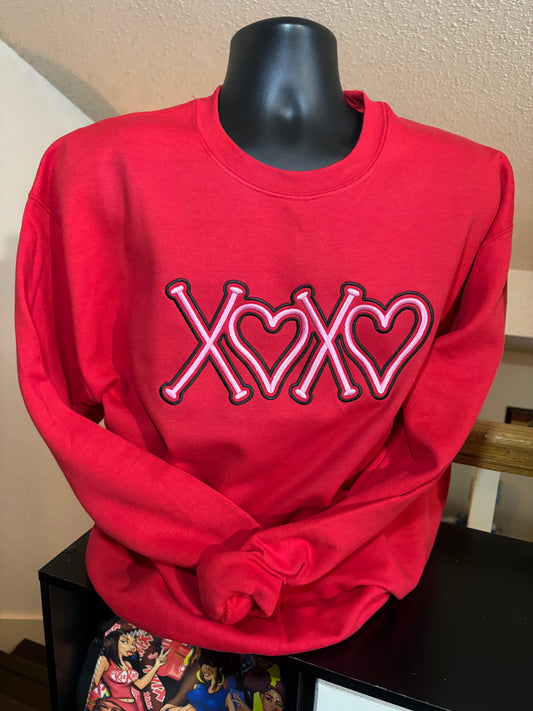 VALENTINES EMBROIDERY SWEATSHIRTS AND HOODIES