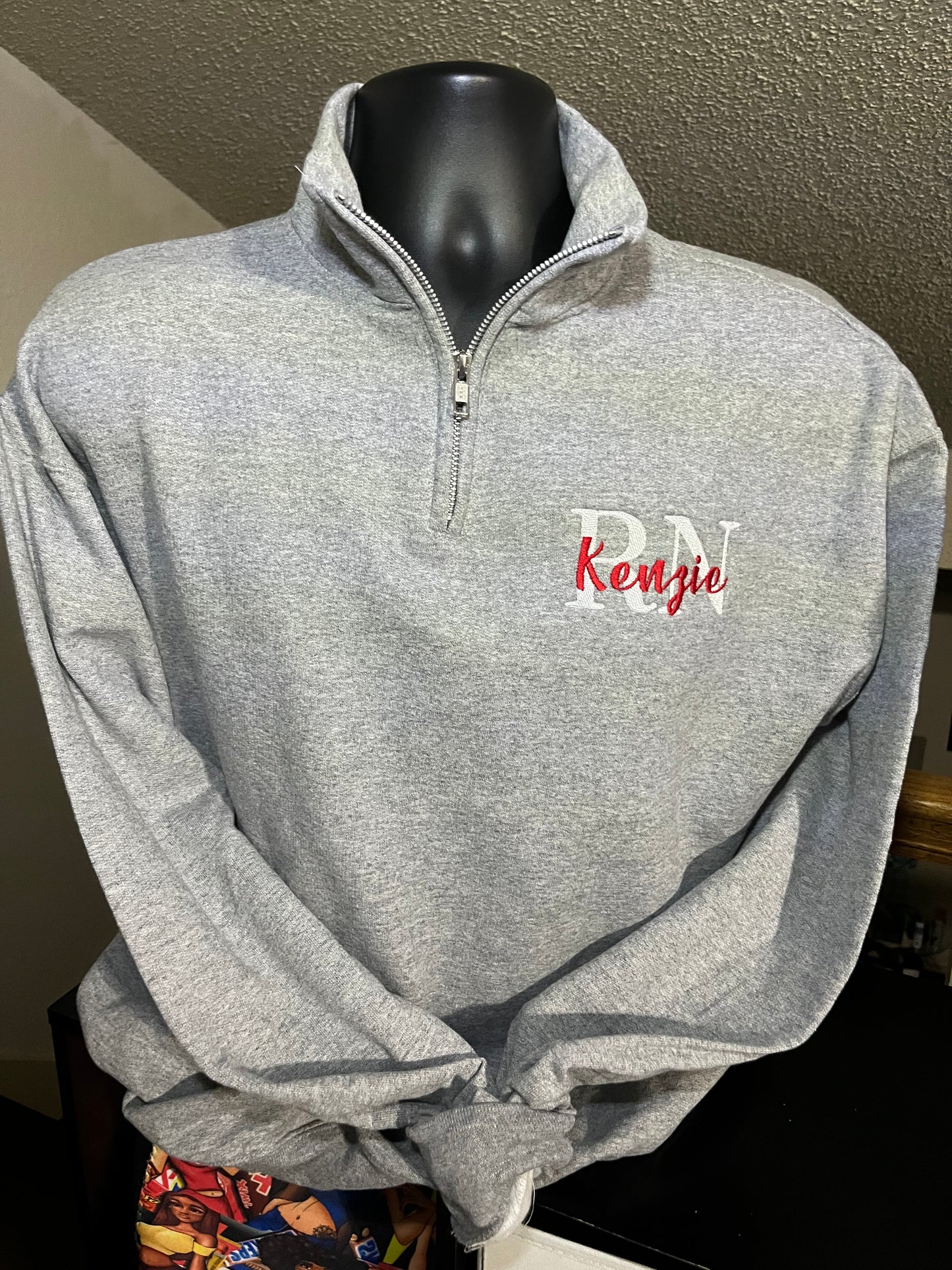 Quarter-zip sweatshirts (Embroidered)