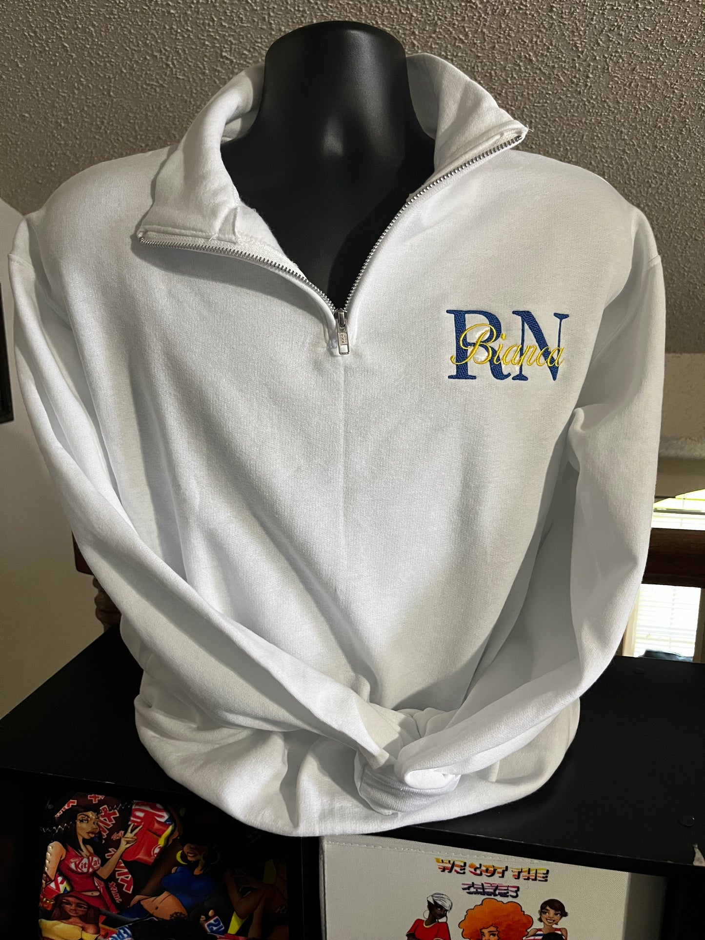 Quarter-zip sweatshirts (Embroidered)