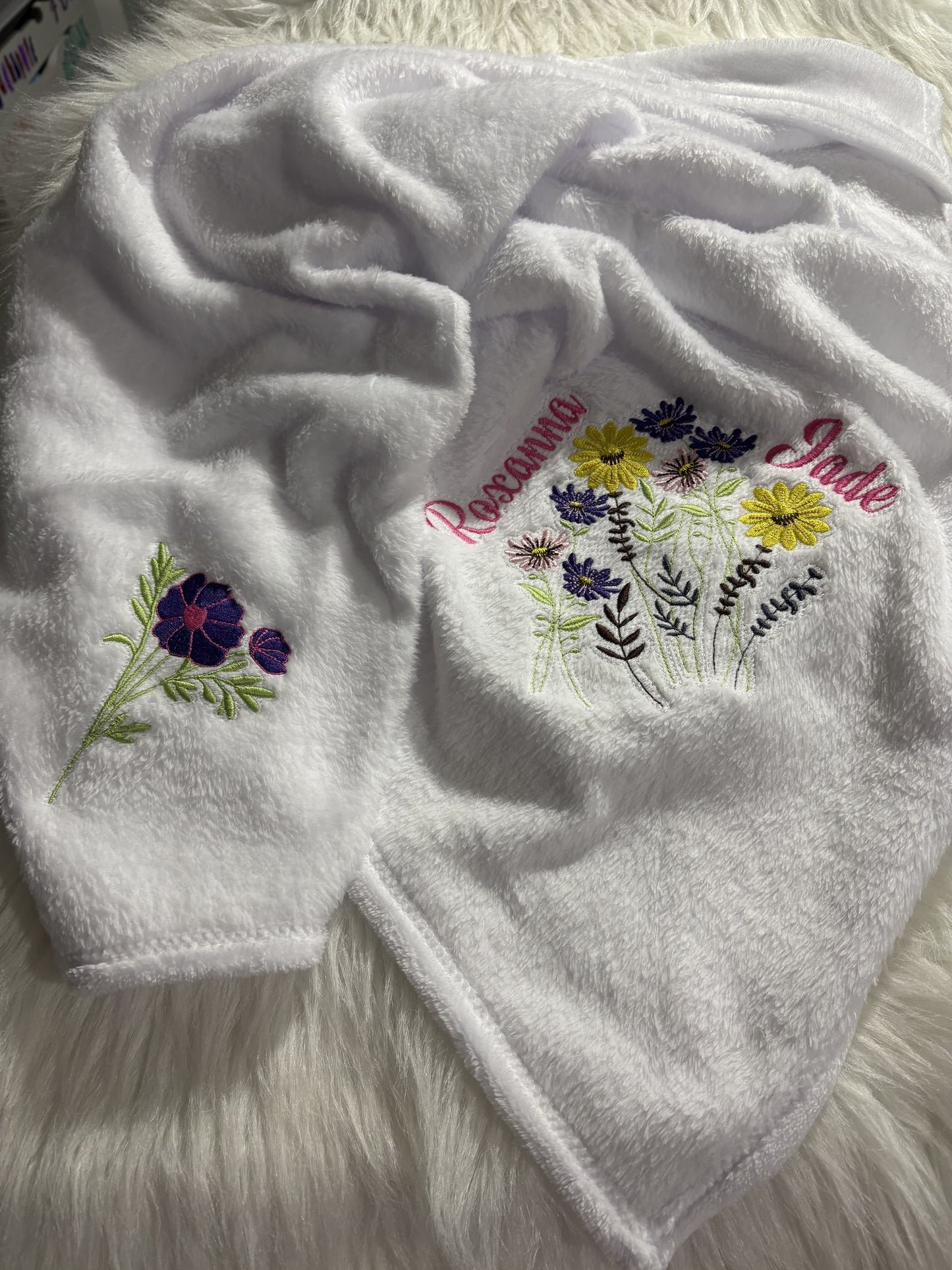 BABY BIBS, BLANKETS, ETC. (EMBROIDERY)